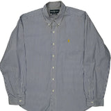 Ralph Lauren Striped Shirt - XL Blue Cotton