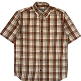 Carhartt Checked Short Sleeve Shirt - Medium Multicoloured Cotton