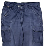 Carhartt Cargo Trousers - 40W 32L Blue Cotton