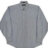 Tommy Hilfiger Striped Shirt - Large Blue Cotton
