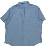Ralph Lauren Short Sleeve Shirt - 2XL Blue Linen