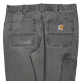 Carhartt Carpenter Trousers - 35W 29L Grey Cotton