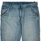 Unbranded Denim Shorts - 34W 12L Light Wash Cotton