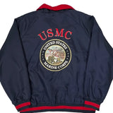 US Marine Corps The Bradford Exchange Reversible Windbreaker - Medium Blue Polyester
