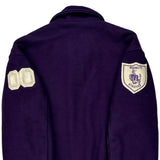 Marinette Athletics Delong College Varsity Jacket - Large Purple Wool