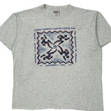 Cancer Center Run Oneita Single Stitch T-Shirt - XL Gray Cotton