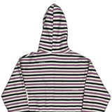 Reverse Weave Champion Striped Hoodie - Medium Multicoloured Cotton