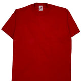 Blank Jerzees Single Stitch T-Shirt - XL Red Cotton