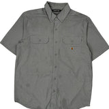 Carhartt Force Carhartt Short Sleeve Shirt - Large Gray Polyester