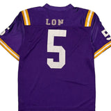 Lsu Tigers Nike Football Jersey - Large Purple Polyester