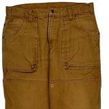 Dickies Double Knee Carpenter Trousers - 34W 31L Brown Cotton