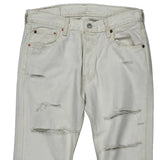 501 Levis Jeans - 30W 30L White Cotton