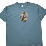 Disney Cartoon T-Shirt - XL Blue Cotton