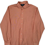 Polo By Ralph Lauren Shirt - Large Orange Cotton