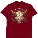 Stuart Florida Harley Davidson Graphic T-Shirt - Large Red Cotton