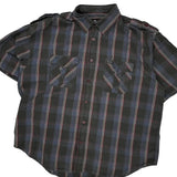 Rocawear Checked Short Sleeve Shirt - 3XL Red Cotton