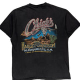 Harley Davidson Graphic T-Shirt - Large Black Cotton