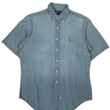 Ralph Lauren Denim Shirt - Large Blue Cotton