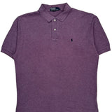 Polo By Ralph Lauren Polo Shirt - Large Purple Cotton