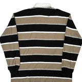 Perlis Striped Rugby Shirt - XL Black Cotton