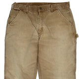 Carhartt Carpenter Trousers - 35W 30L Beige Cotton