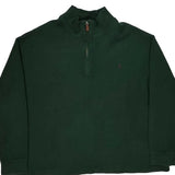 Polo By Ralph Lauren Tall 1/4 Zip - 2XL Green Cotton
