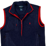 Polo By Ralph Lauren Vest - Small Navy Polyester