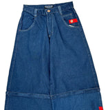 Menace Wide Leg Jeans - 27W US 4 Blue Denim