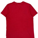 Tommy Hilfiger T-Shirt - Medium Red Cotton
