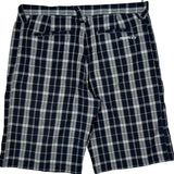 Oakley Checked Shorts - 36W 10L Blue Cotton