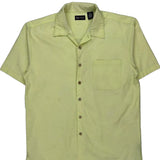 Faded Glory Hawaiian Shirt - Medium Yellow Cotton Blend