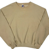 Russell Athletic Sweatshirt - XL Beige Cotton