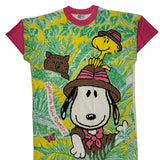 Save Our Rain Forests Snoopy Single Stitch T-Shirt - Medium Multicoloured Cotton