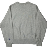 Reverse Weave Champion College Sweatshirt - Small Grey Cotton