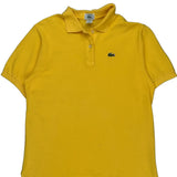 Lacoste Polo Shirt - Large Yellow Cotton