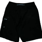 Oakley Cargo Shorts - 32W 11L Black Polyester