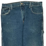 Dickies Double Knee Carpenter Jeans - 34W 34L Blue Cotton