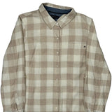 Tommy Hilfiger Checked Shirt - Large Cream Cotton