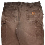 Carhartt Double Knee Carpenter Pants - 36W 32L Brown Cotton