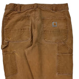 Carhartt Double Knee Carpenter Trousers - 34W 34L Brown Cotton