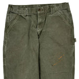 Carhartt Carpenter Pants - 34W 29L Green Cotton