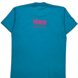 Single Stitch Blood Drive 1990 Screen Stars Graphic T-Shirt - XL Blue Cotton Blend