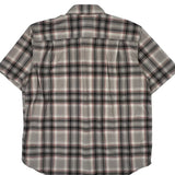 Carhartt Checked Short Sleeve Shirt - XL Grey Cotton