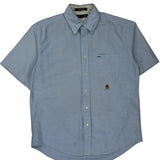 Tommy Hilfiger Short Sleeve Shirt - Medium Blue Cotton