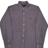 Ralph Lauren Checked Shirt - Medium Purple Cotton