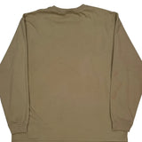 Carhartt Tall Long Sleeve T-Shirt - 2XL Khaki Cotton