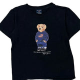 Polo Bear Polo By Ralph Lauren T-Shirt - Small Black Cotton