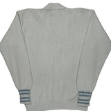 80S Ralph Lauren Cardigan - Medium White Cotton