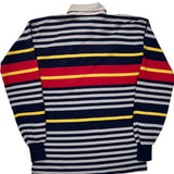 Made In USA Lands End Striped Rugby Shirt - XL Multicoloured Cotton