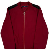 Tommy Hilfiger Bomber Jacket - Large Red Cotton